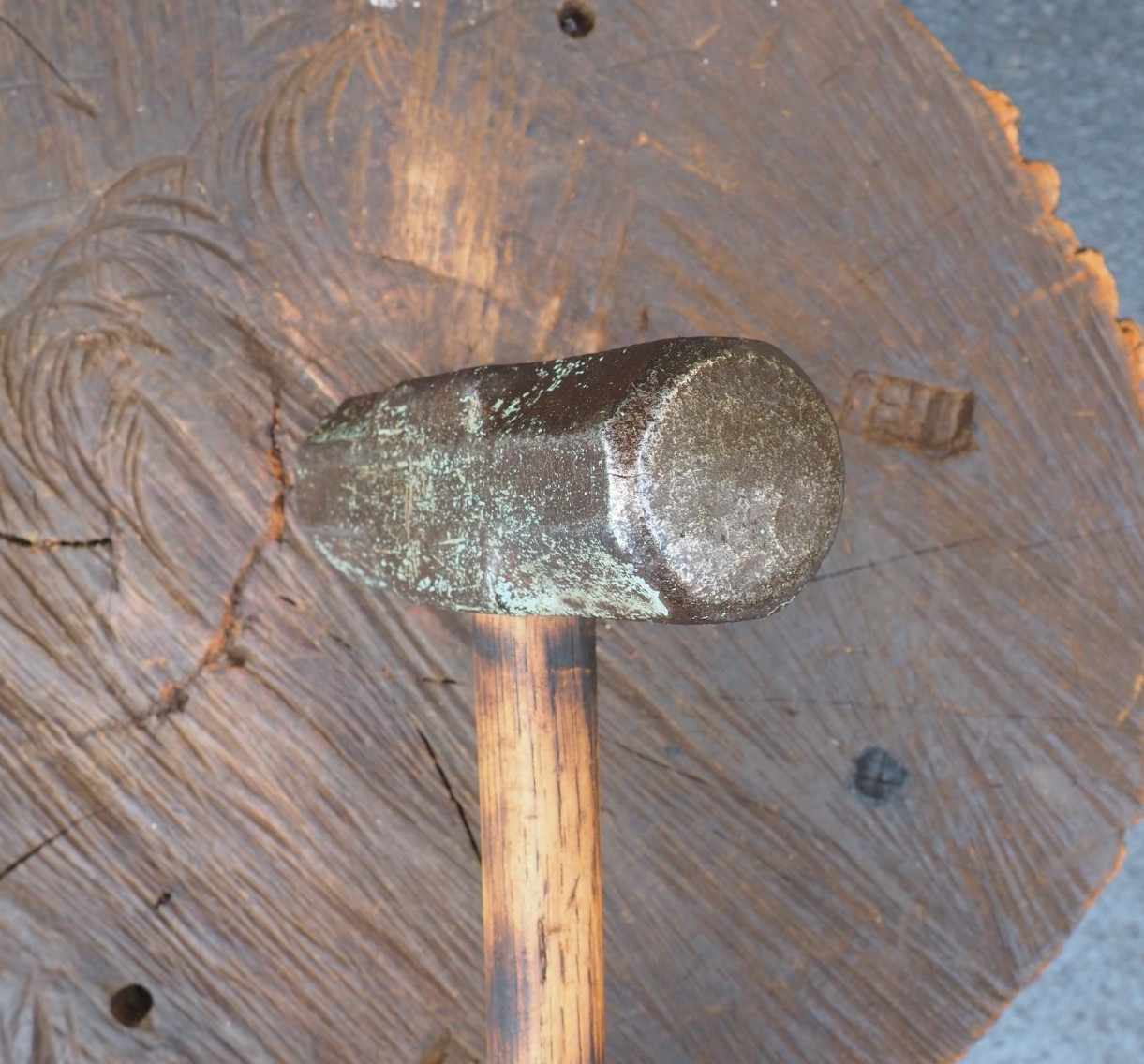 MONSTER 8LB STRIKERS “SLEDGE” HAMMER RR BLACKSMITH ANVIL FORGING VINTAGE VISE