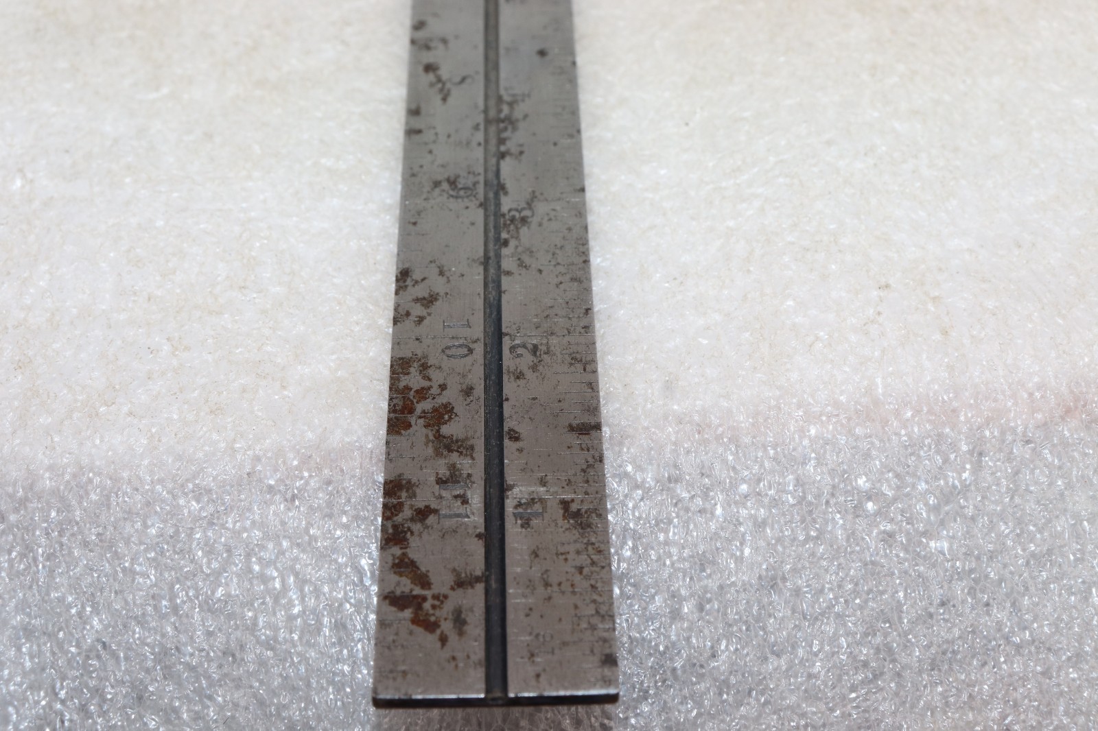 Vintage L.S. Starrett Co. U.S.A. 12″ rule No. 4 Grad. Hardened Steel Rule
