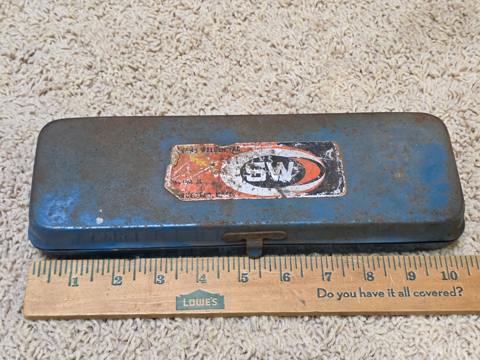Vintage Walden Worcester 3/8″ and 1/4″ Drive Socket Set USA Ratchet Ext Case