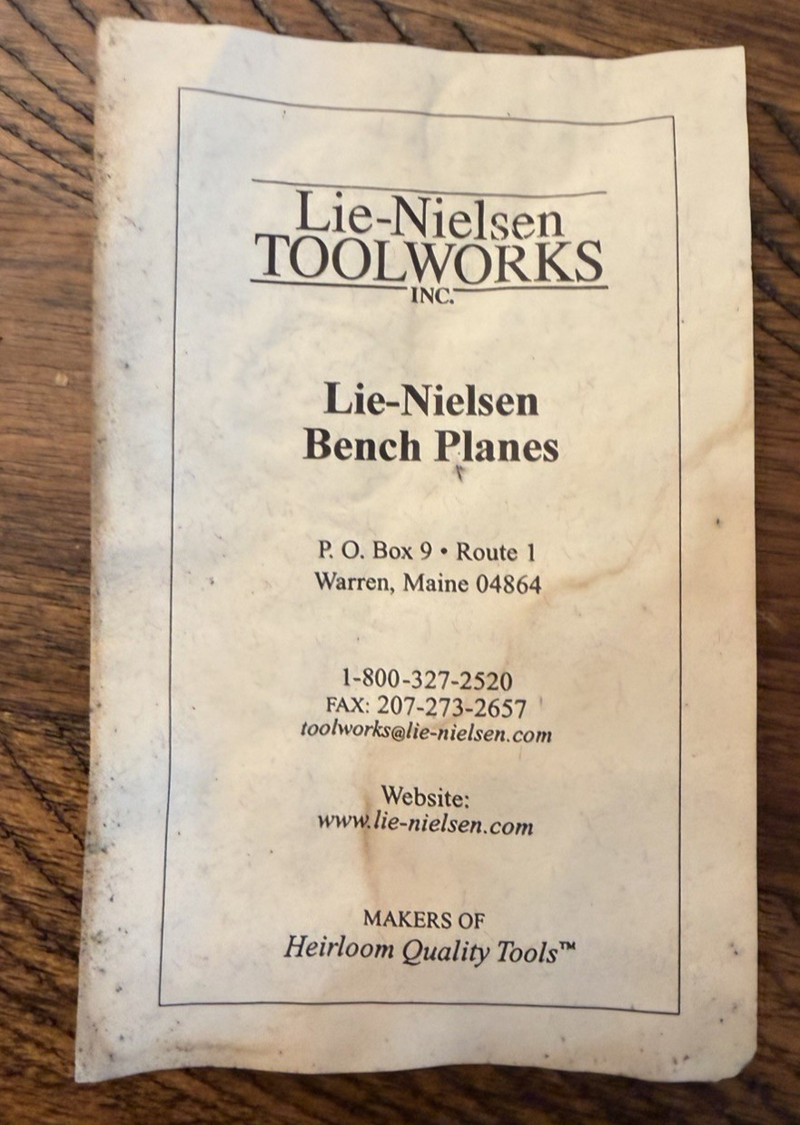 Lie Nielsen USA No. 4 1/2 – 10.25″ x 2.9″ x 5.5″ – 5 lbs. 12 oz
