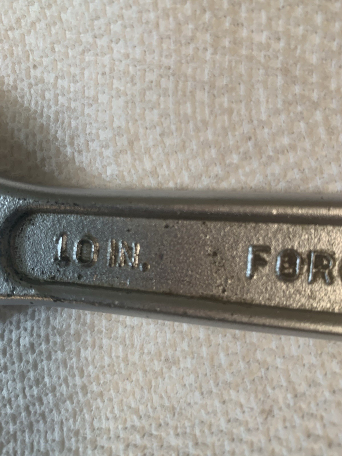 Vintage Craftsman 10 in. Crescent Wrench 44604 Adjustable 250mm Forged Satin USA