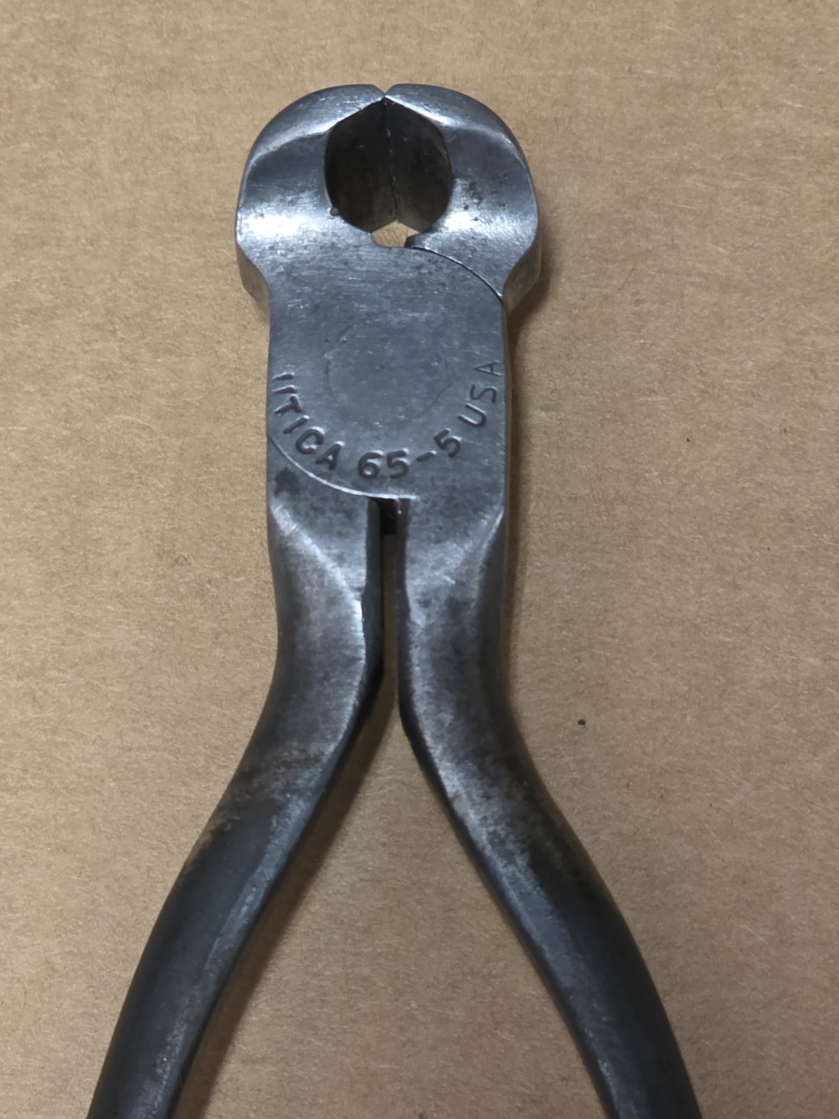 Vintage Utica • 65 • 5” Jeweler’s End Nipper Pliers • Cushioned Handles • USA