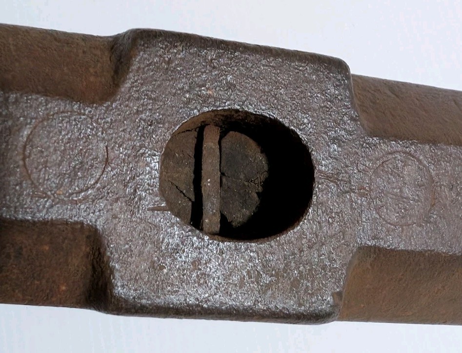 Vintage WECO 8# Sledgehammer Head(only) Octagonal Faces, Made in Japan, Red Tint