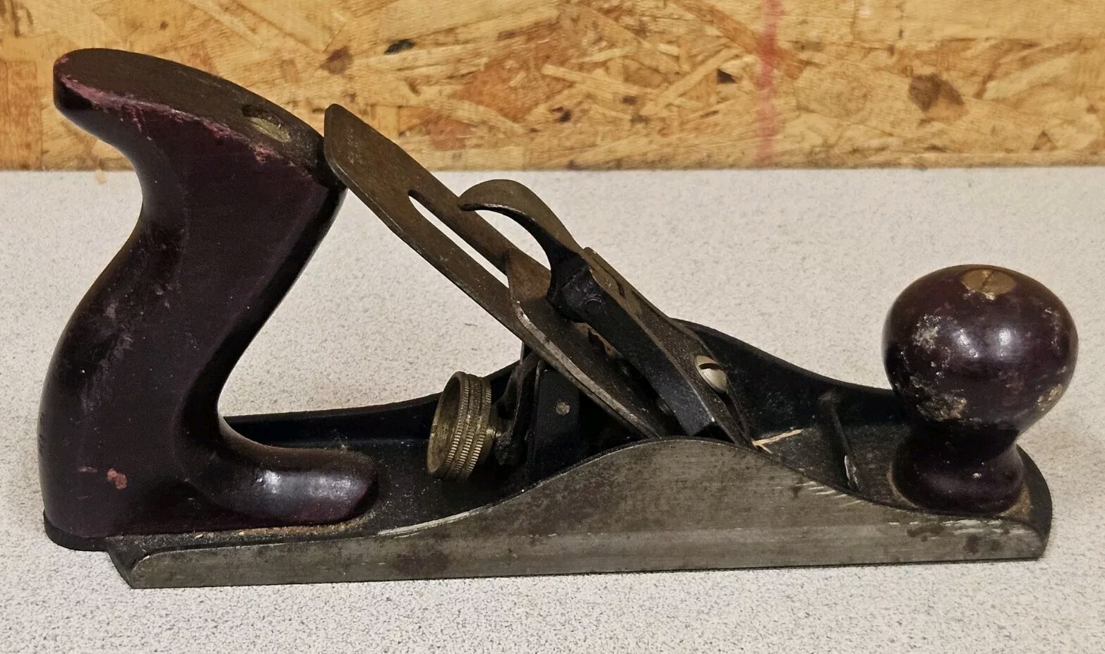 Vintage Stanley Defiance #1243 no.3 size Hand Plane, Carpenter Woodworking Tool