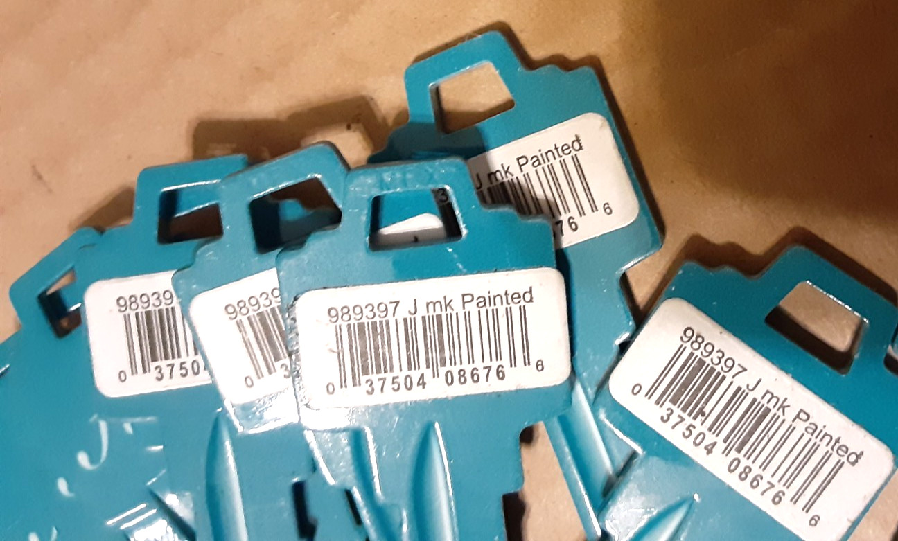 15 pcs minuteKEY Inc SC1 Blue Home Key Blanks J mK Painted -989397