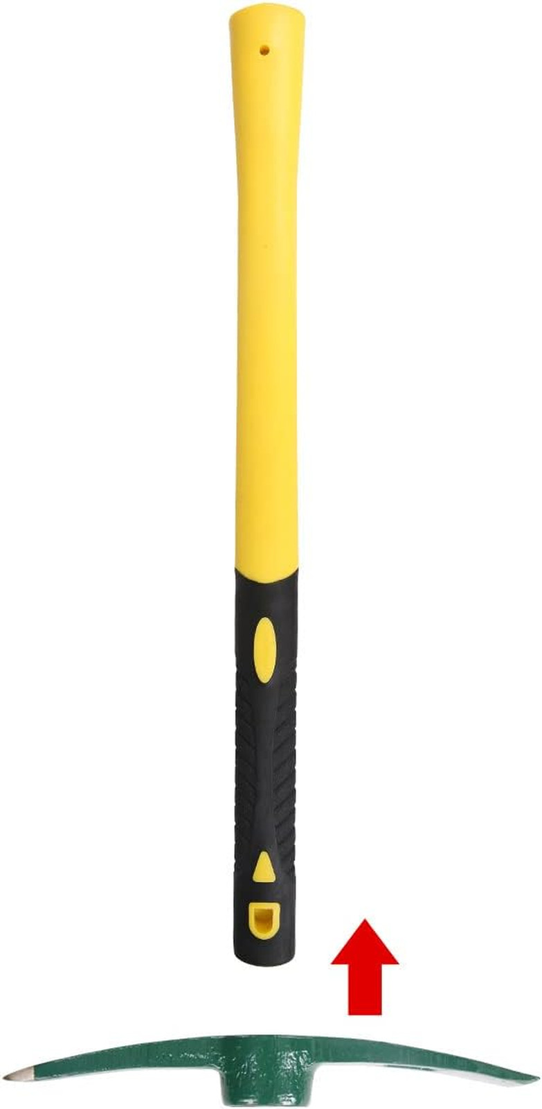 18 Inches Steel Forged Pickaxe Sturdy Durable Mattock Hoe Weeding Pick Axe