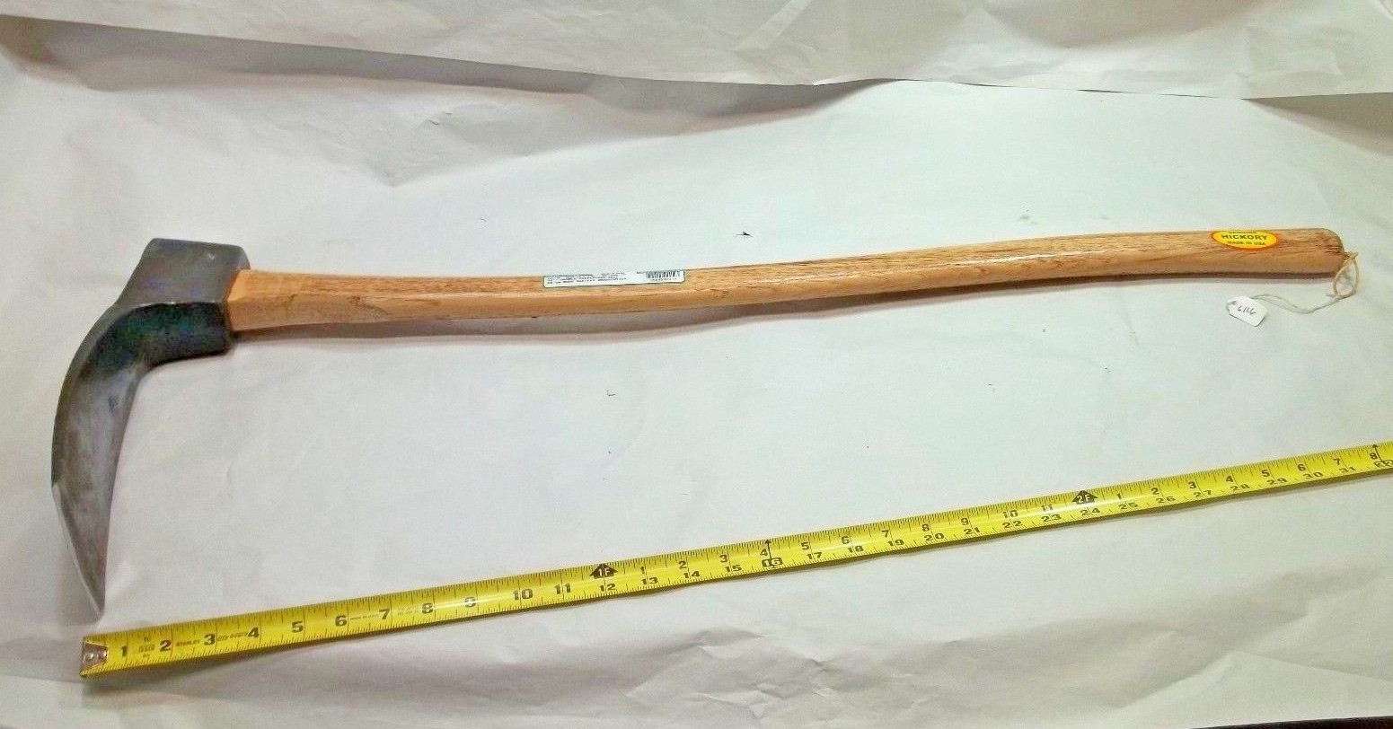 HUBBARD, BOSTON & MAINE RAILROAD ADZE , VTG. 4″ Wide 35″ Long Adze, USA