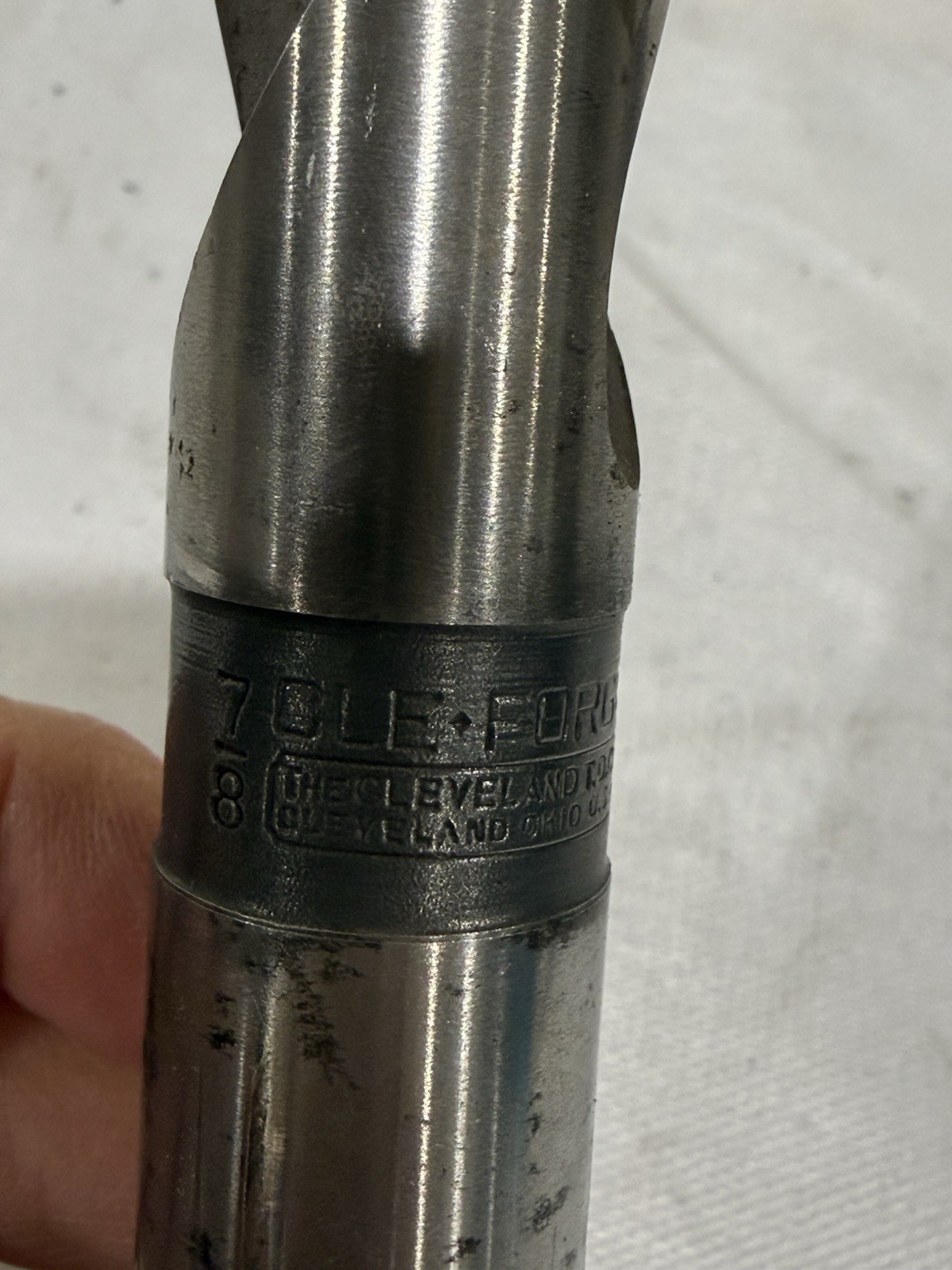 Vintage Cleveland 7/8” High Speed Drill Bit K7100 10” Long USA