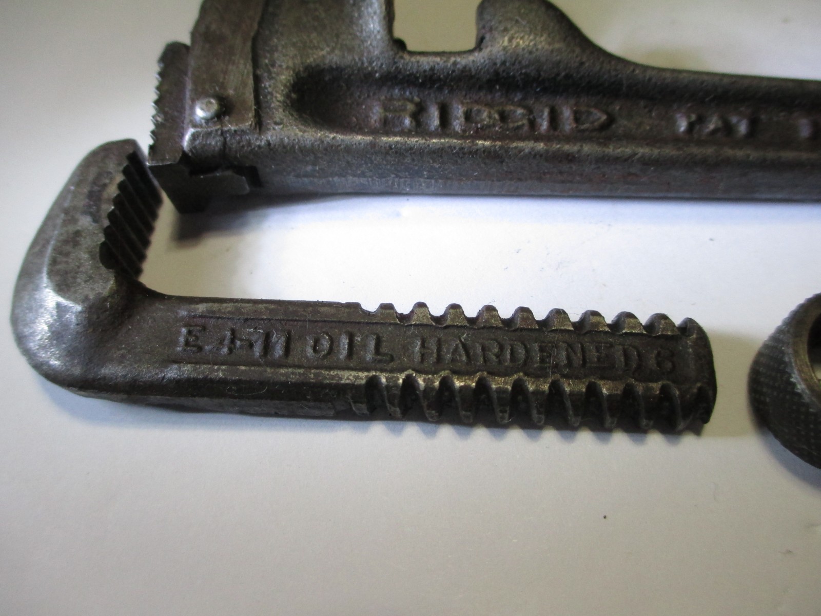 Vintage Ridgid Oil Hardened 6″ Pipe Wrench Elyria, Ohio U.S.A.