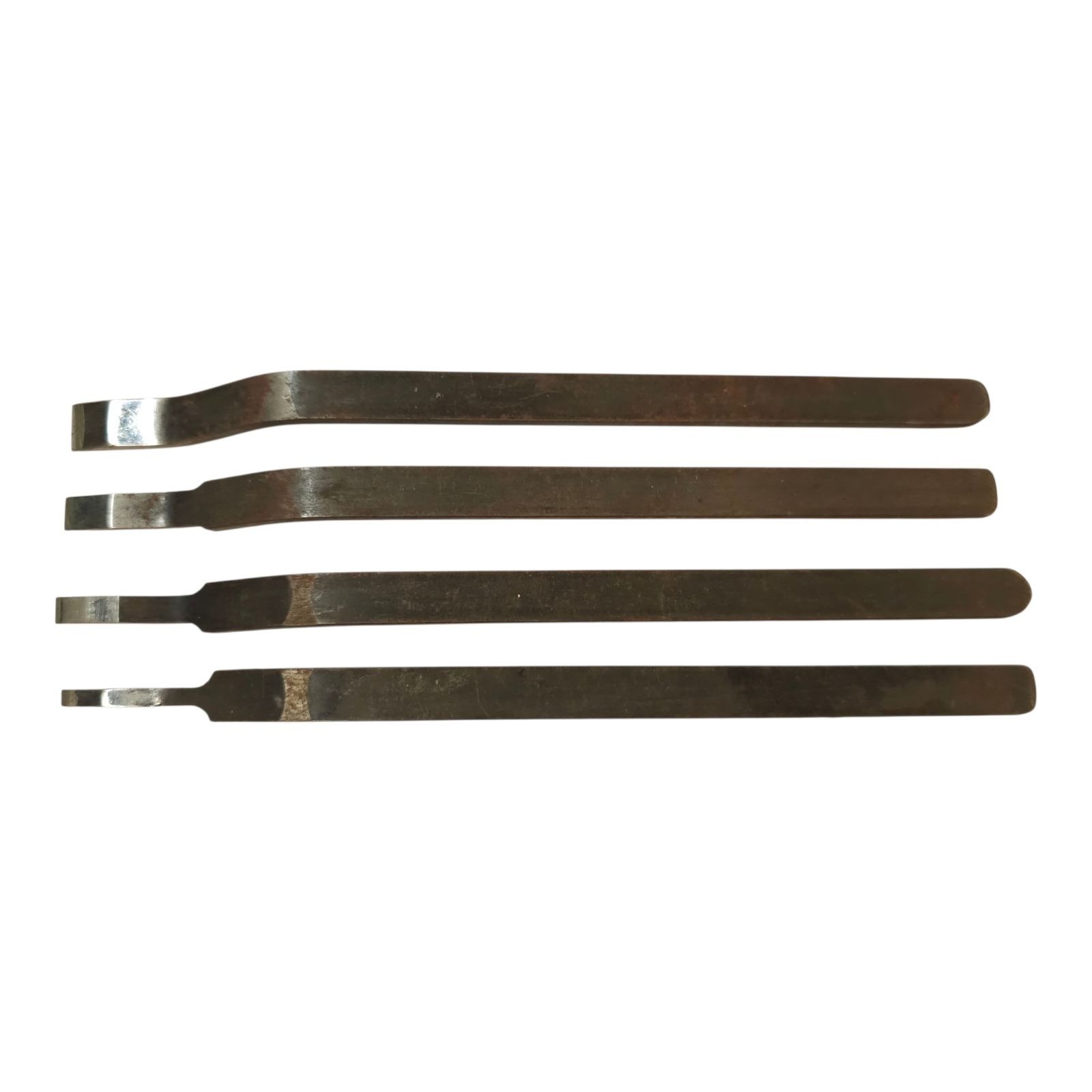 Wood Carving Angle Chisels Metal Tool Engraving Cutters Vintage Lot of 4