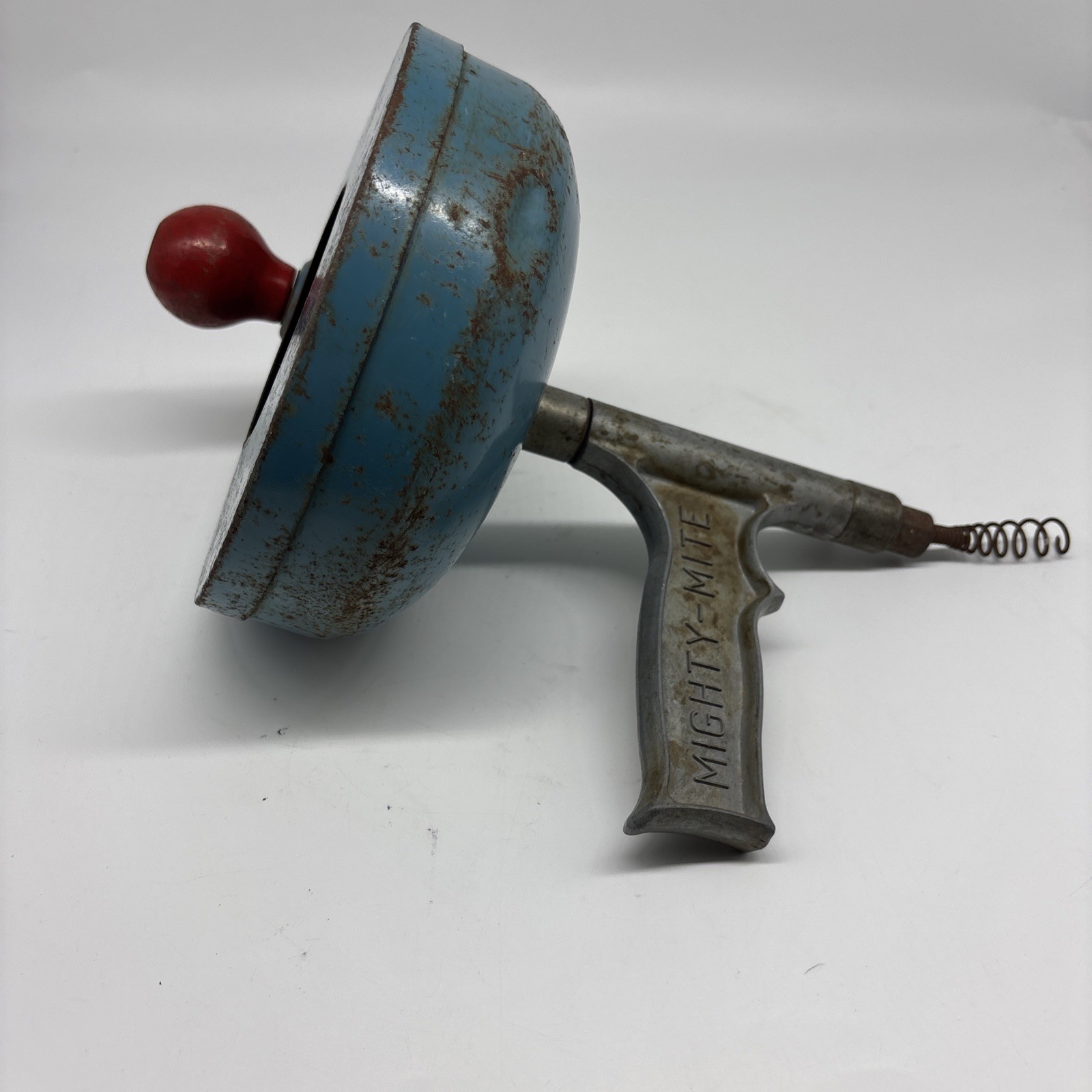 Chicago Speciality Mfg. Co. Hand Crank 15′ Drain Snake. Mighty Mite Vtg