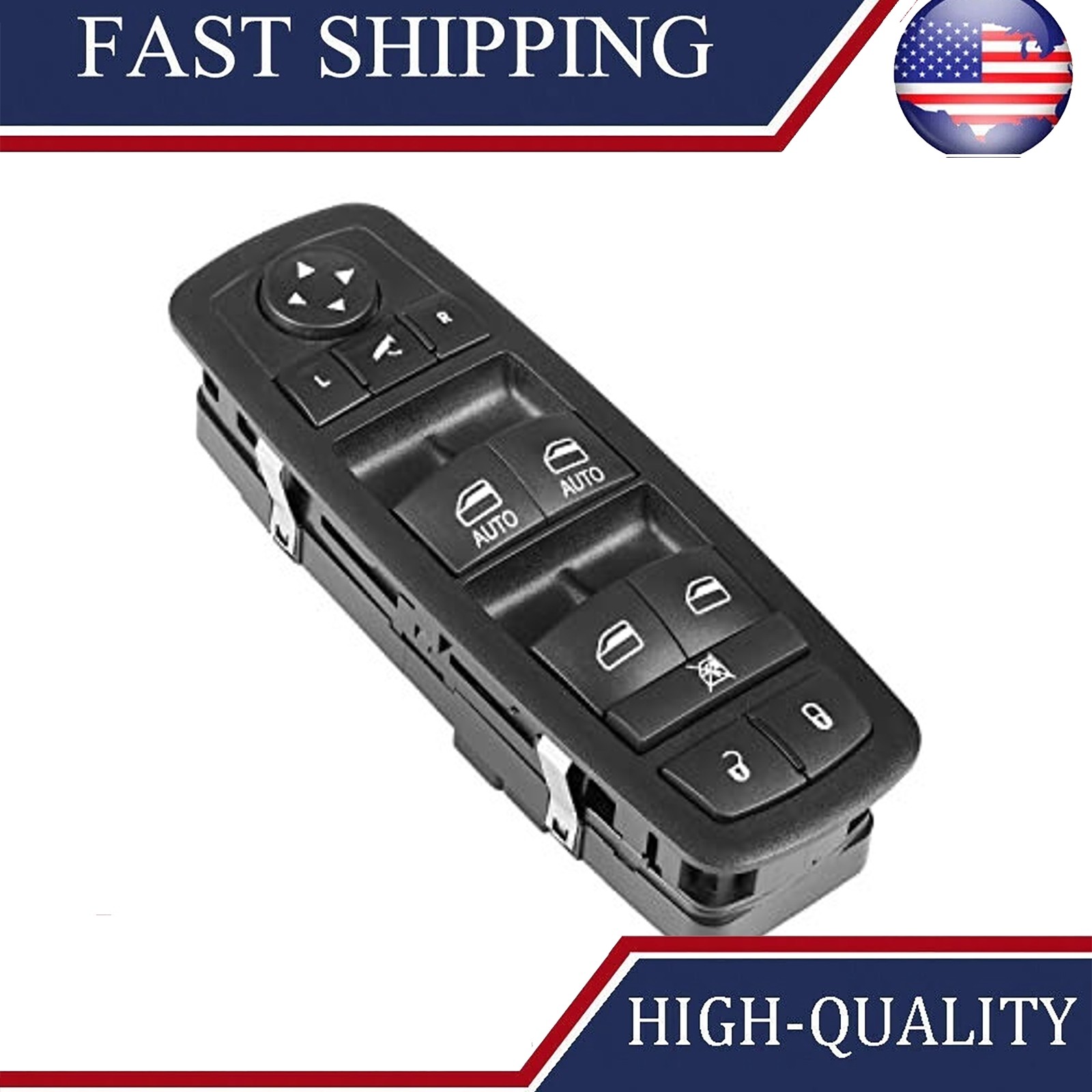 Power Window Switch Drive Side for 2016-2018 Ram 2016-2018 Ram(Mirror Folding)
