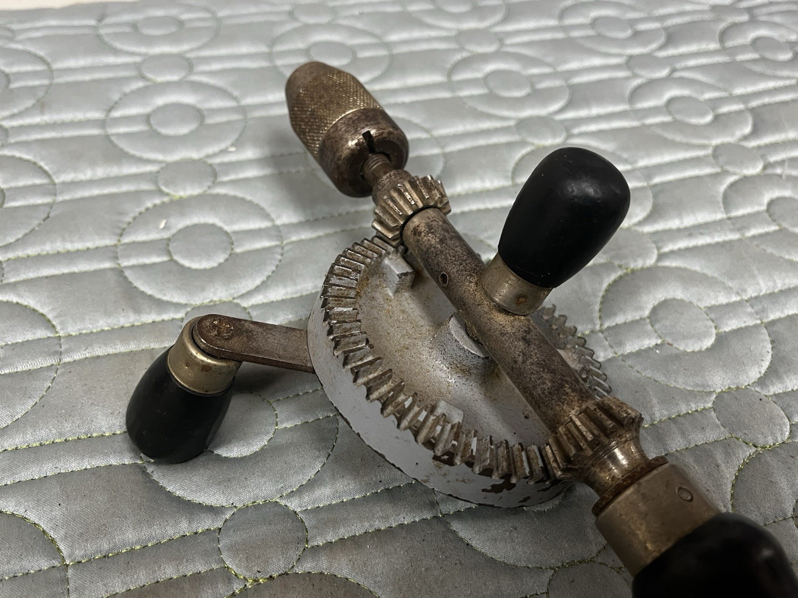 Vintage Millers Falls No. 1425 Hand Drill Egg Beater Style With Yankee Bits