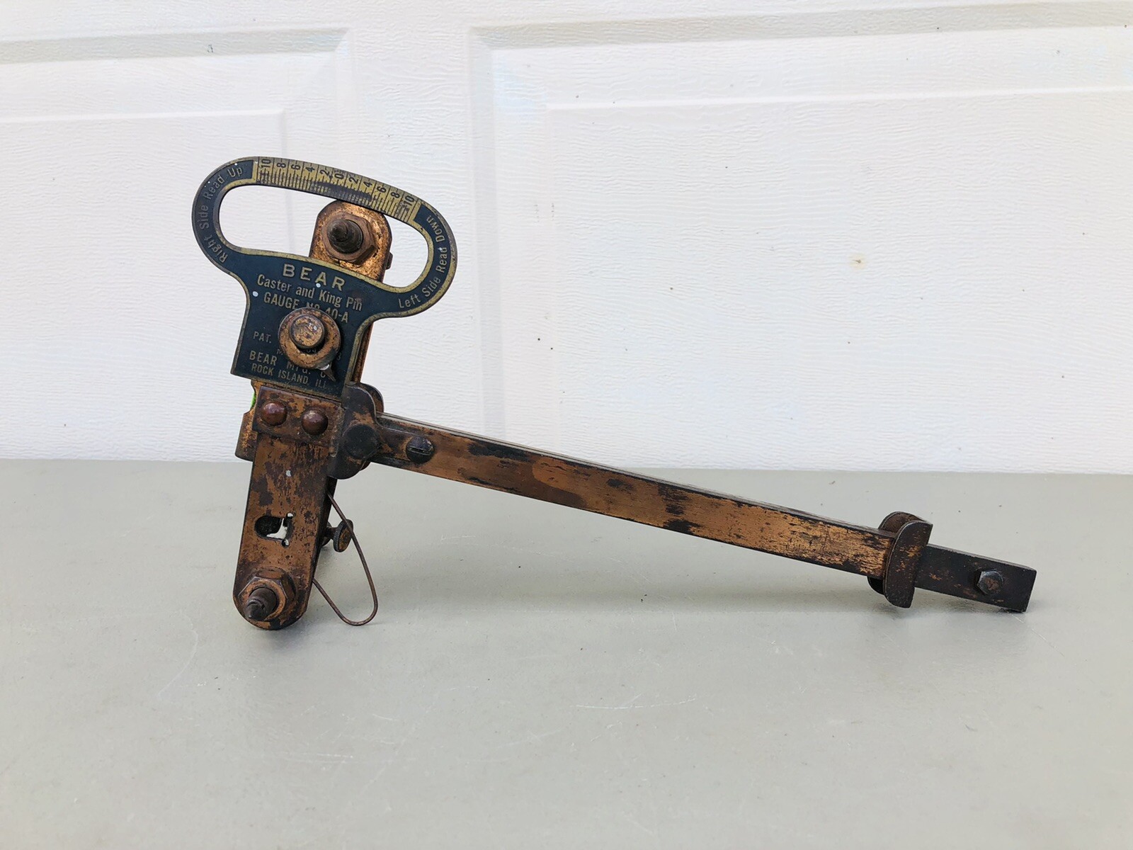 Vintage Bear Mfg No 40-A Alignment Tool Caster and King Pin Gauge