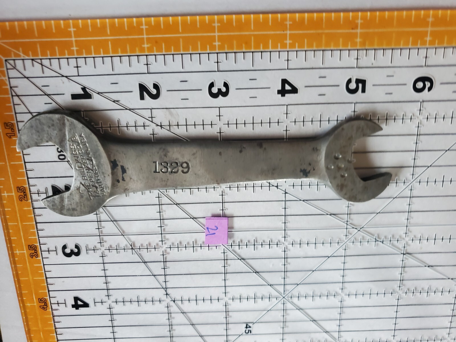 Vintage Billings Spencer Open End Wrench 7/16″ X 1/2″ SAE Opening USA 1329