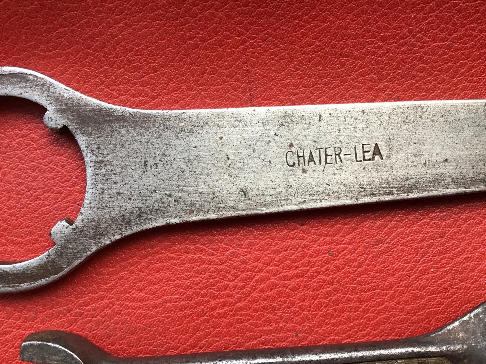 CHATER LEA MOTORCYCLE BICYCLE ENGINE VINTAGE SPANNERS RARE PARTS OF OLD TOOL KIT