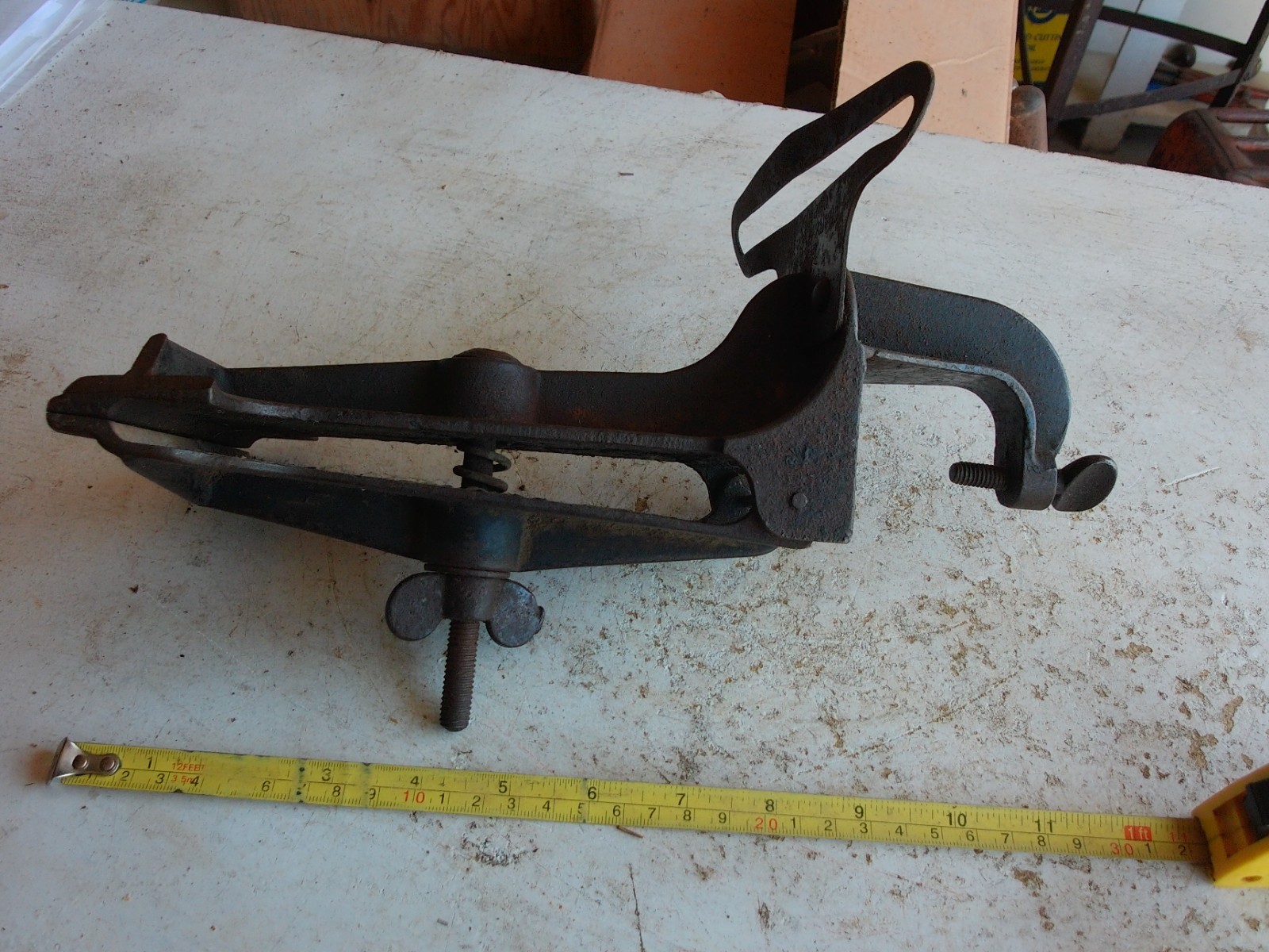 Vintage Saw Sharpening Vise Clamp Tool Crary Machine Works RARE! Lot 26-2-A
