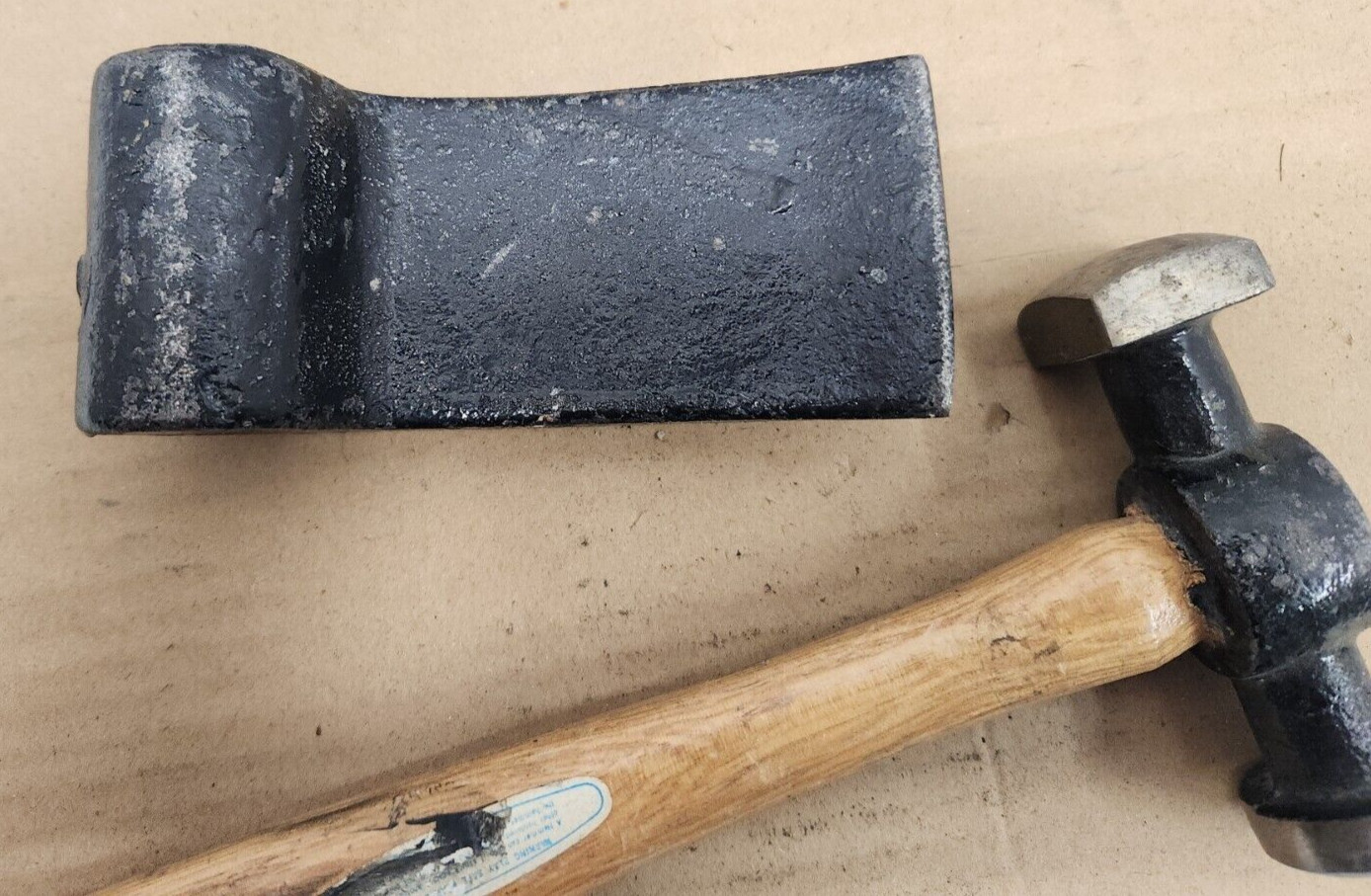 Vintage Auto Body Metal Fabrication Hammer And Wedge Unbranded