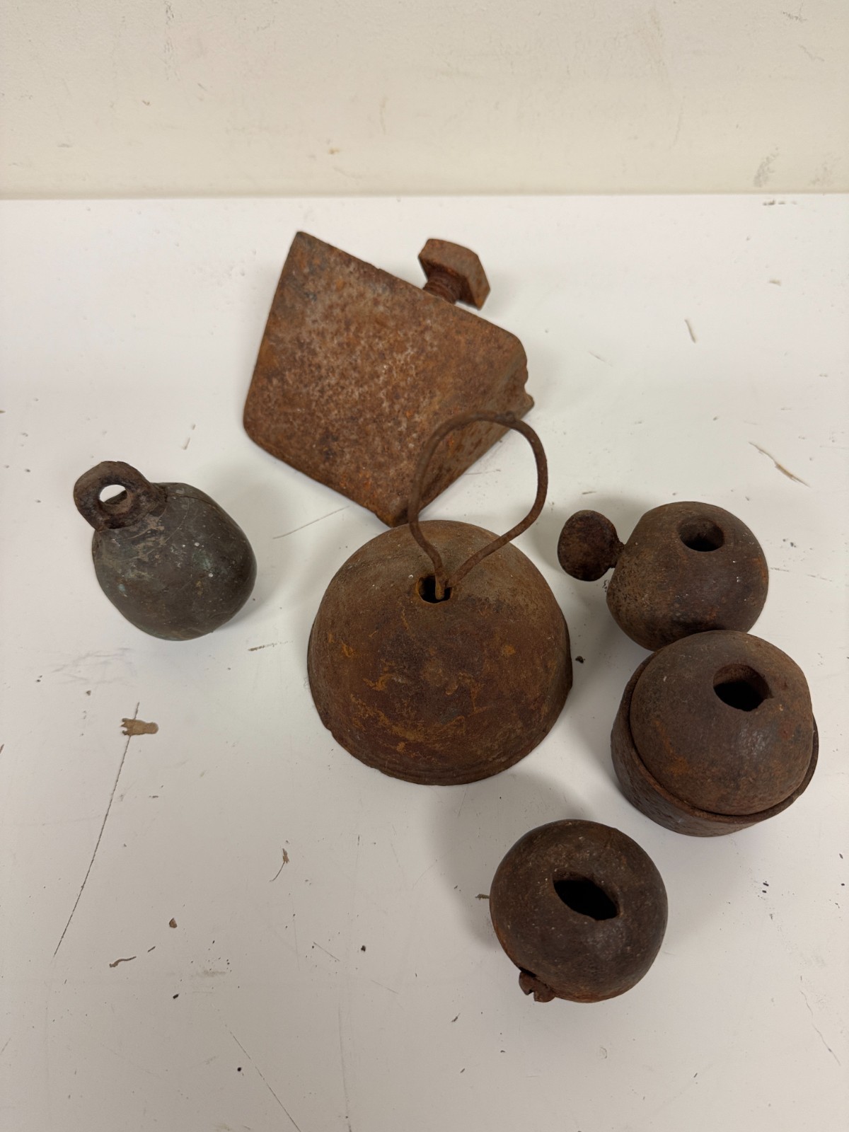 Lot of Farm Scale Weights / Windmill Weights – Cast Iron