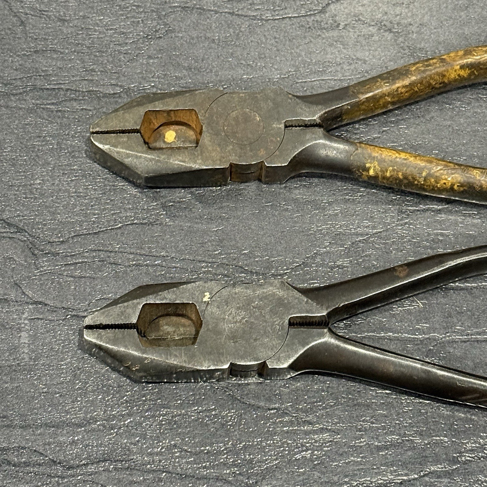 VINTAGE Craftman Vanadium Linesman Pliers Cutters Lot Of 5 Steel 7” READ