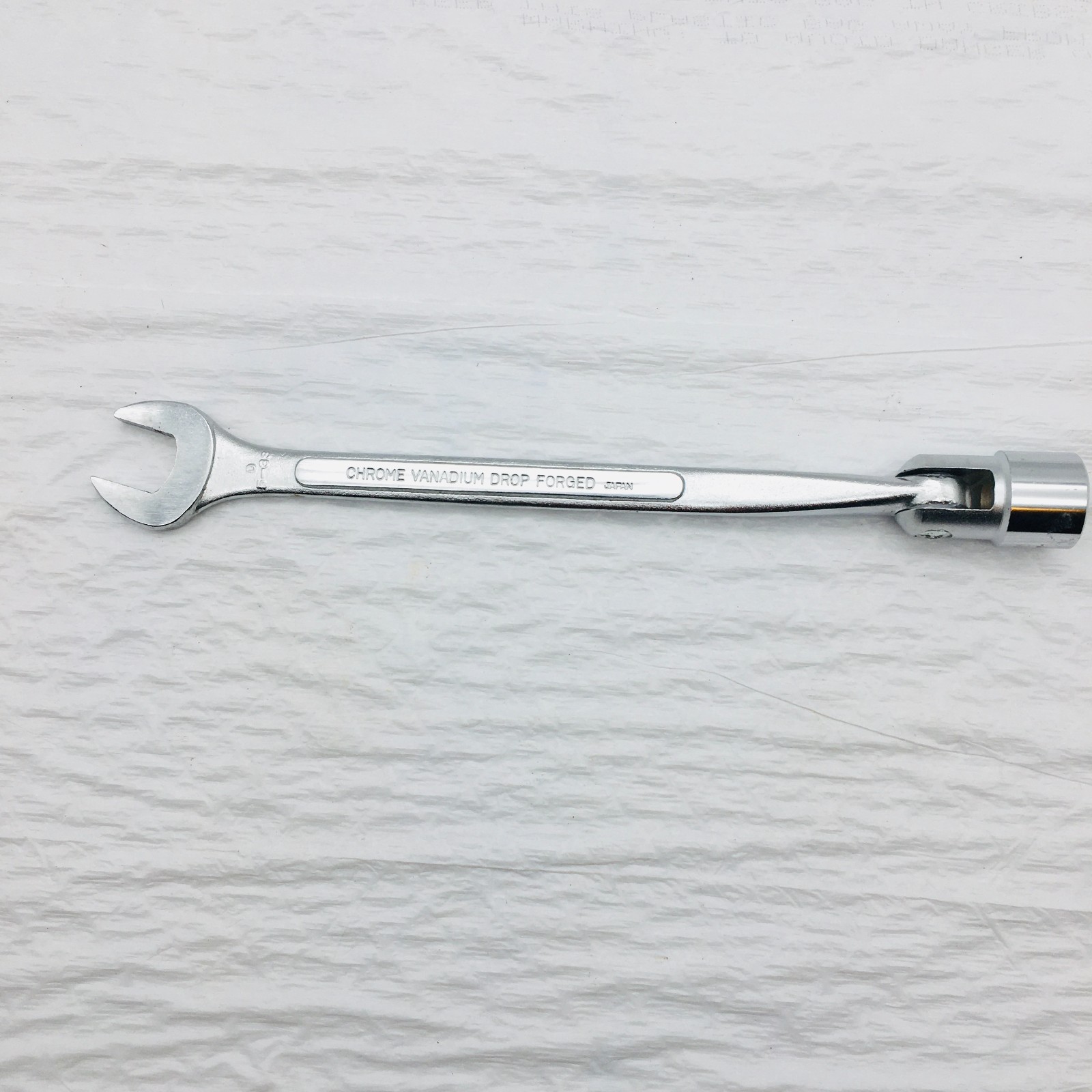 Truecraft 5/8″ 12-point Flex Head Socket Chrome Wrench Vintage Japan AIGO D 5-33