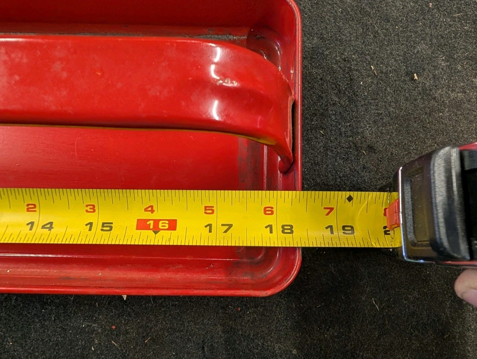 Vintage Fleet Tools Handheld Tool Box Tray Approx 18.5×5.75″