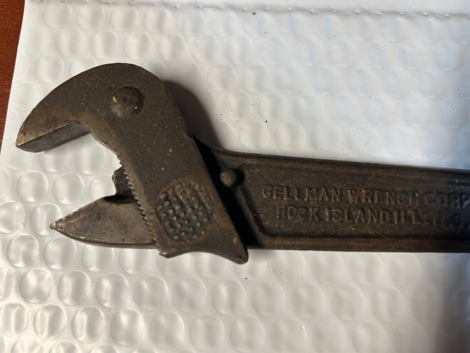 GELLMAN Wrench Corporation 9″ No. 91, POLLY Patented April 17, 1923, USA