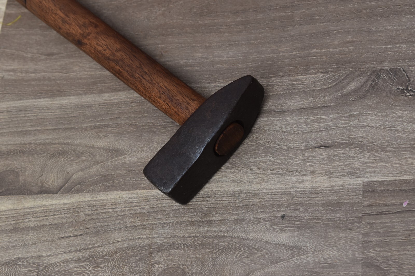 Handmade Used Blacksmith Iron Hammer Wood Working Square Head Hammer Tool Work