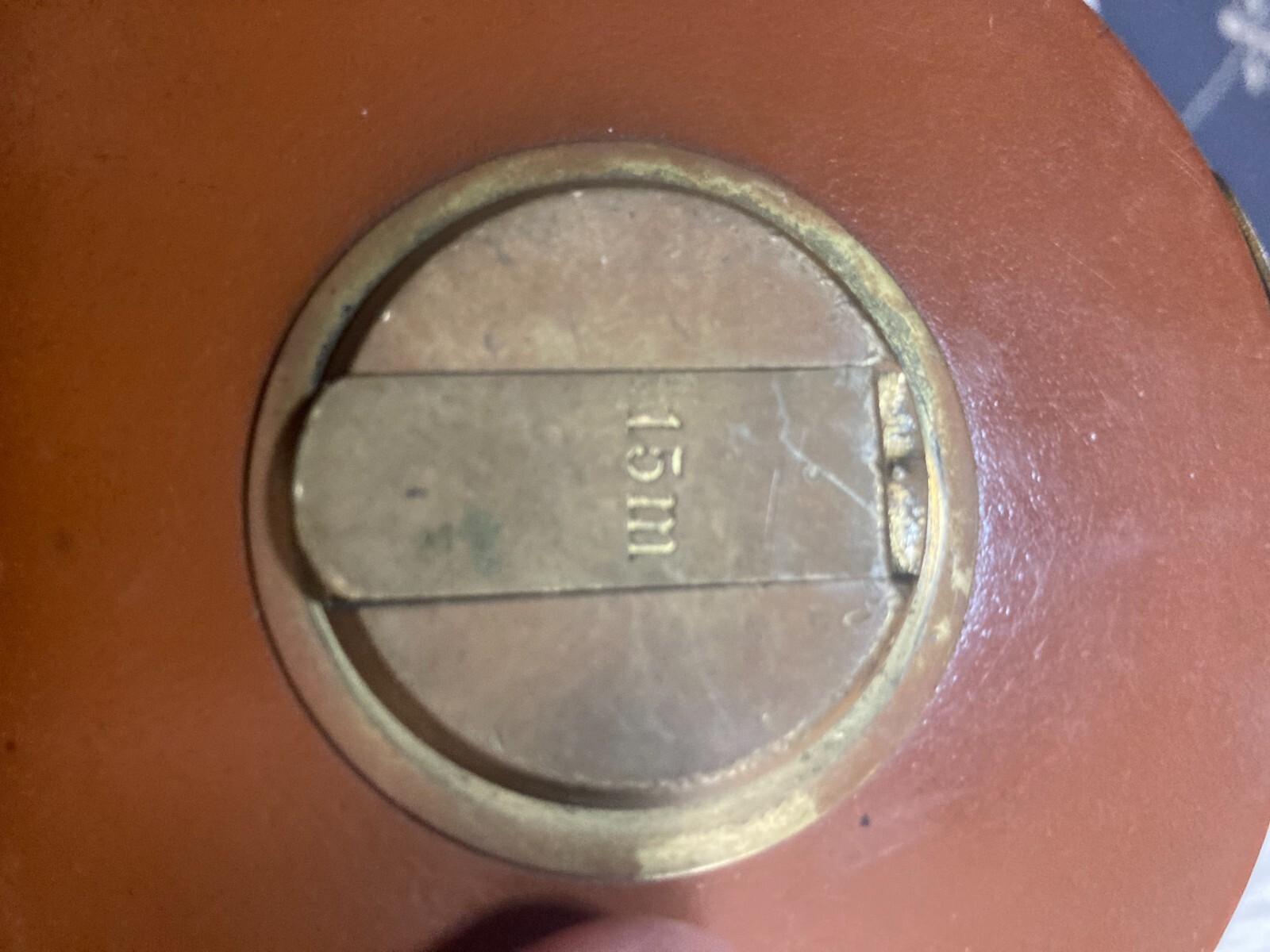 1960s Ribbon MEASURING HELVETIA 15m Leather Case Swiss Made