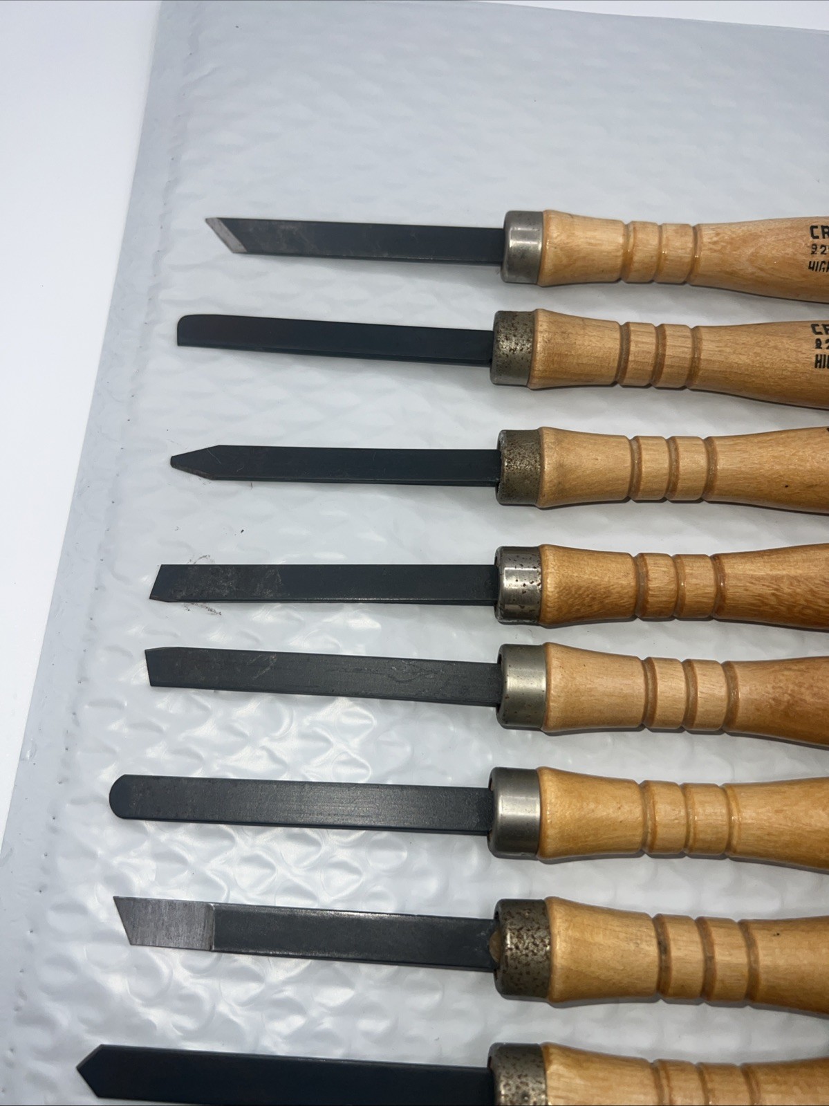 Vintage CRAFTSMAN High Speed Steel Lathe Wood Turning Set 8 Pcs USA 2940-2947