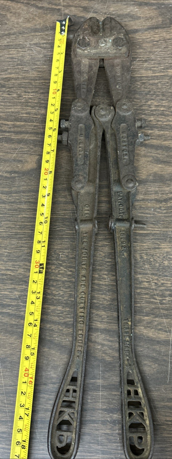 Antique 18″ HKP Porter’s New Easy No. 0 5/16″ Bolt Cutter Patent Date 10/18/1892
