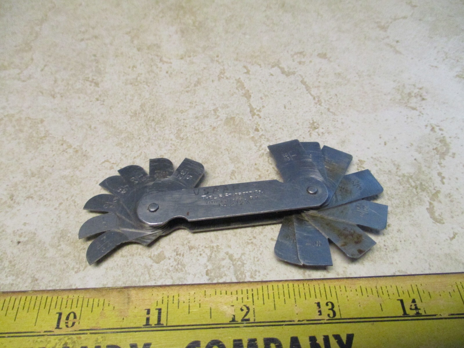 STARRETT 272 A FILLET & RADIUS GAGE Machinist Tool Maker Box Find GAUGE