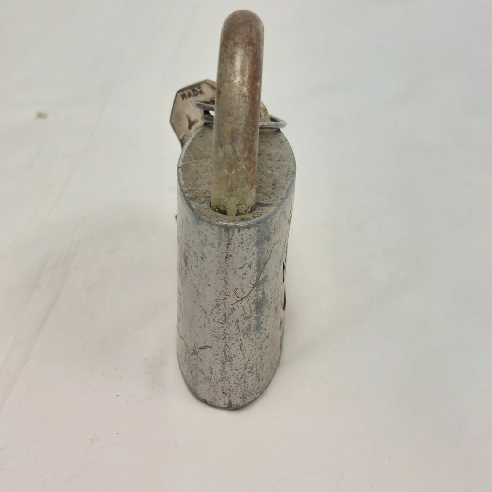 Vintage Yale & Towne Lock & 2 Key U.S.A. Padlock Silver Color