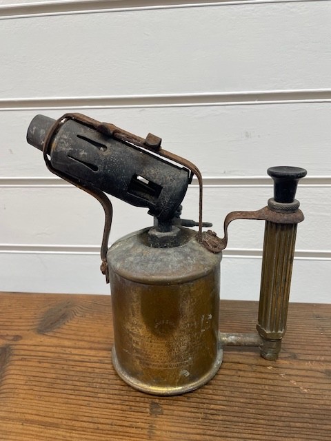 Vintage MAX SIEVERT for Petroleum Blow Torch Lamp Brass Made In Sweden