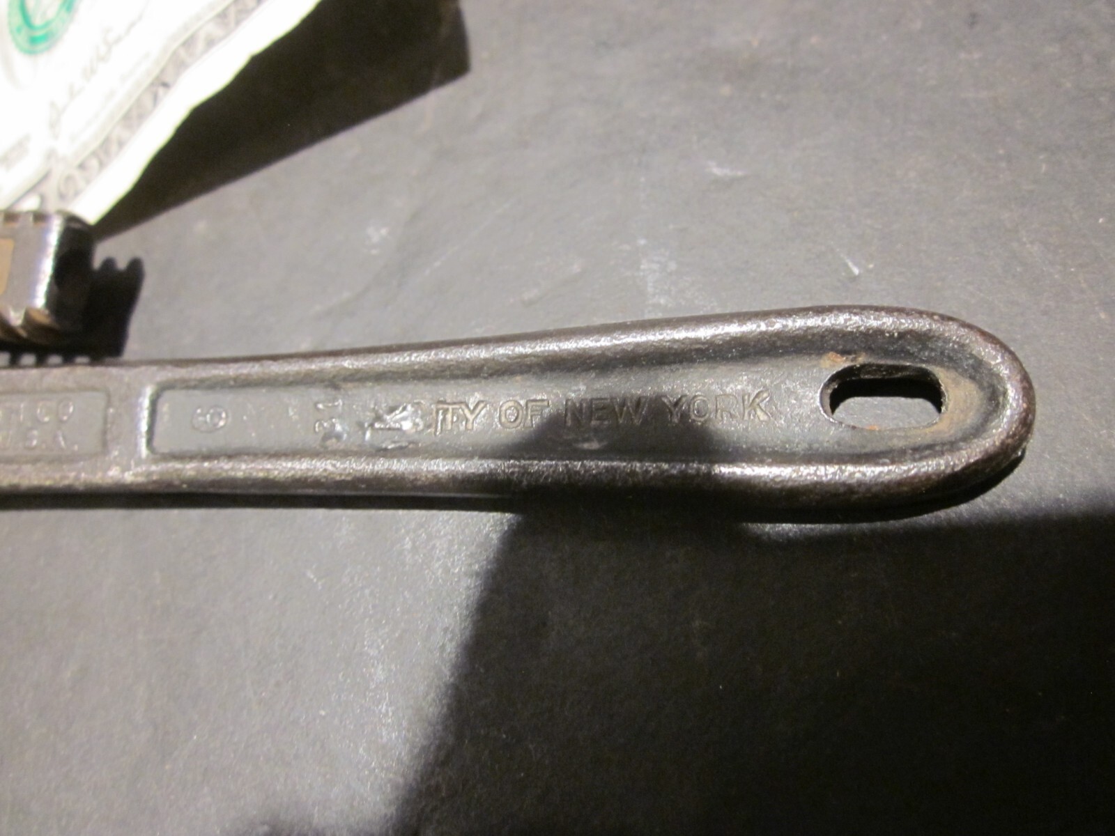 VINTAGE WALCO WRENCH CITY OF NEW YORK TOOL TRANSIT SUBWAY POLICE FIRE DEPARTMENT