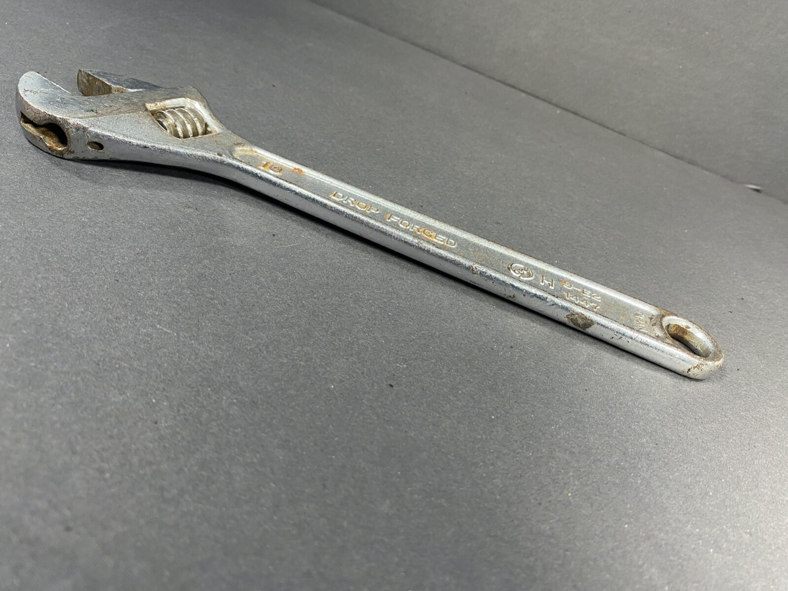 The Super Tool Company 250 mm Adjustable Wrench Crescent Vanadium Steel Japan