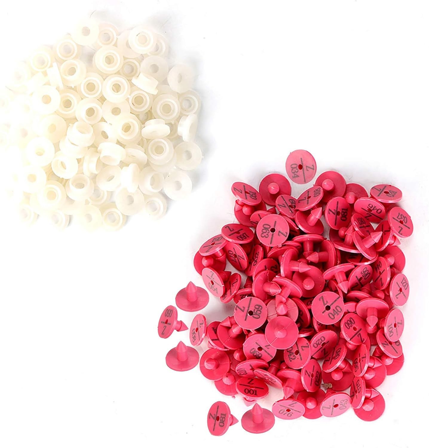 100Pcs Quality Plastic Animal Livestock Ear Tag for Rabbit Dog Marker Label L…