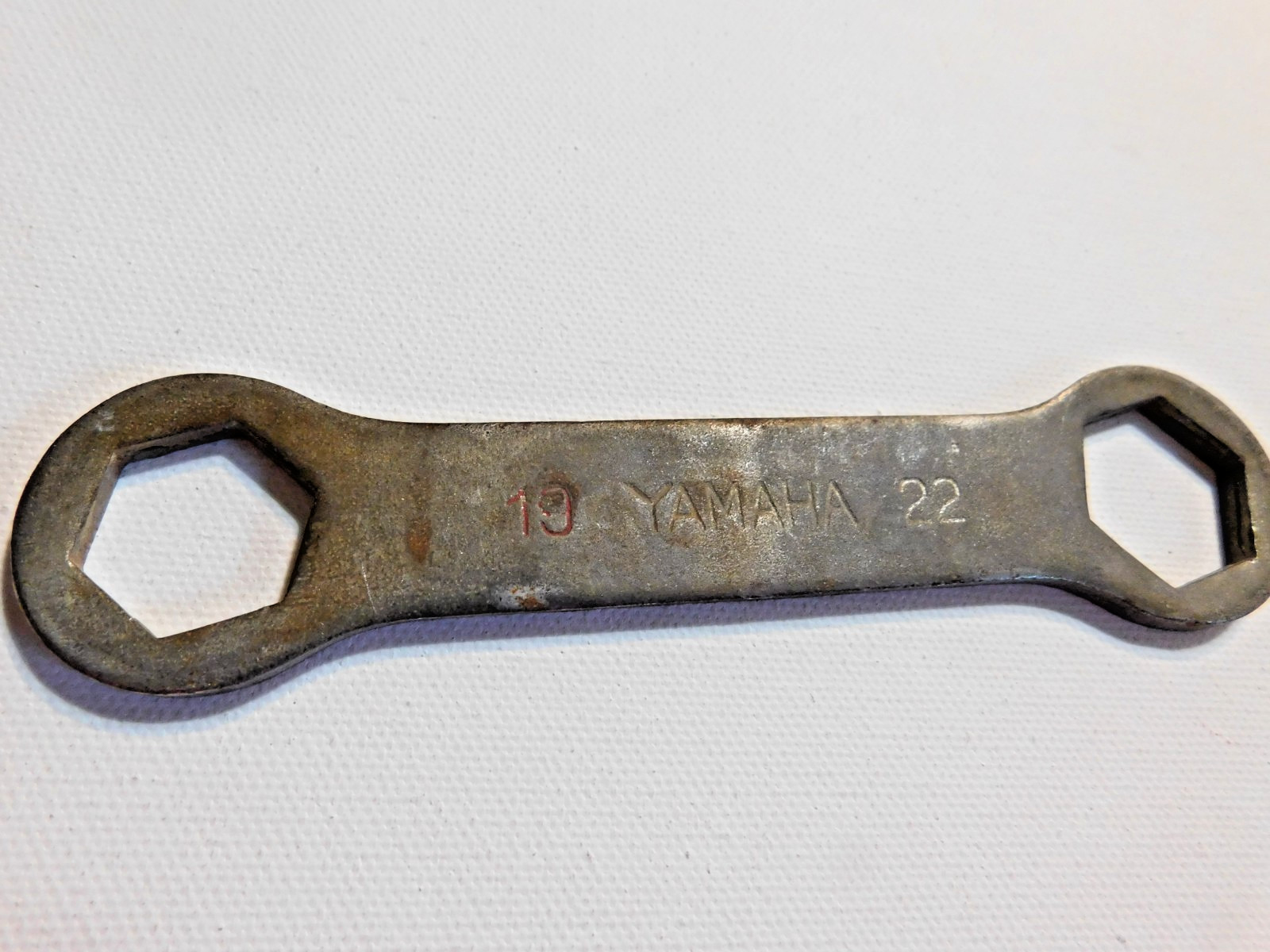 Vintage Yamaha Motorcycle 19mm / 22mm Double Box End Wrench Tool