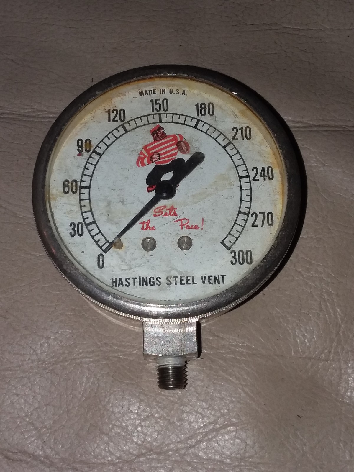 HASTINGS STEEL VENT CO. REGULATOR GAUGE 18956-1 made in usa