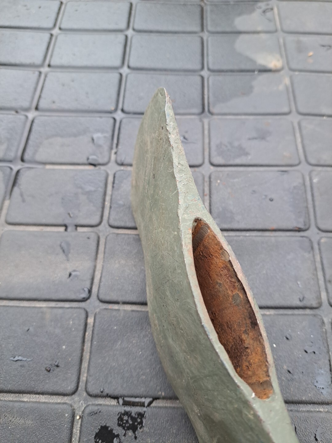 Vintage Military olive drab double bit felling timber axe 3lbs. (US Army, USAF?)