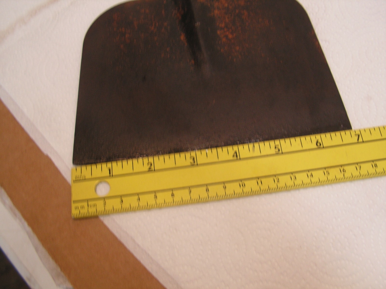 Vintage Rare Old Scraper 6 7/8″ X 5 1/4″ Tool Head 12 5/8″ Long 1 1/8″ inside ho