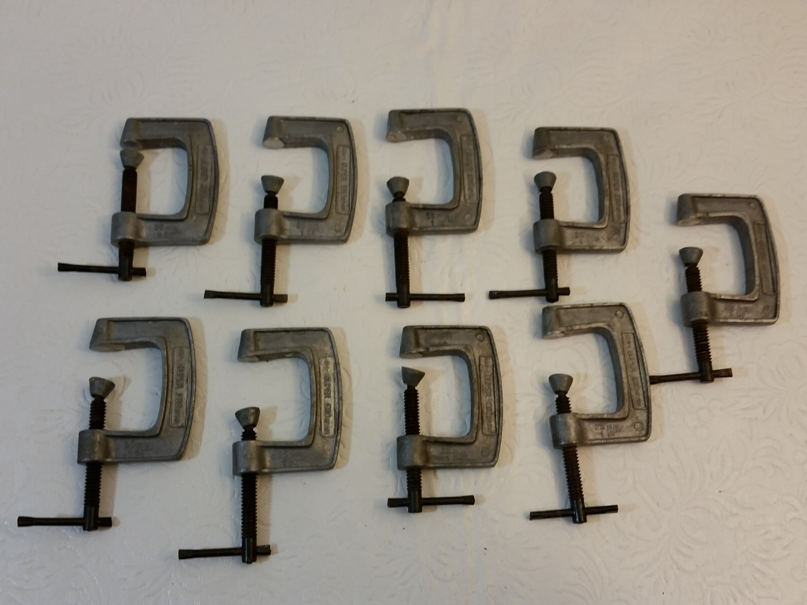 LOT OF 9 VINTAGE С-CLAMP 1″ SUPER EGO Spain