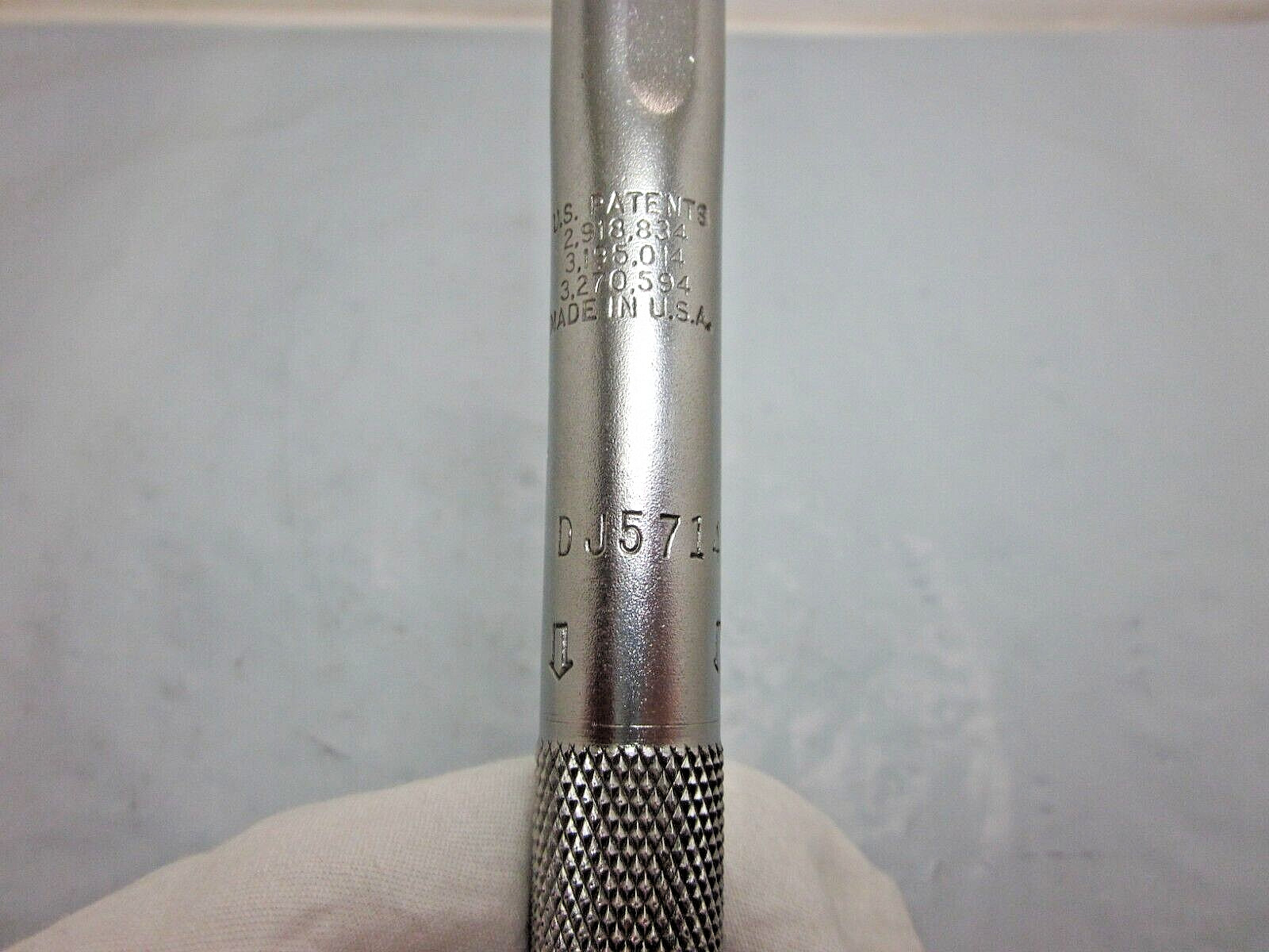 UTICA A5 Fixed Click Type Torque Wrench With 5/16″ Bit Pre Set To 8in lbs Tested