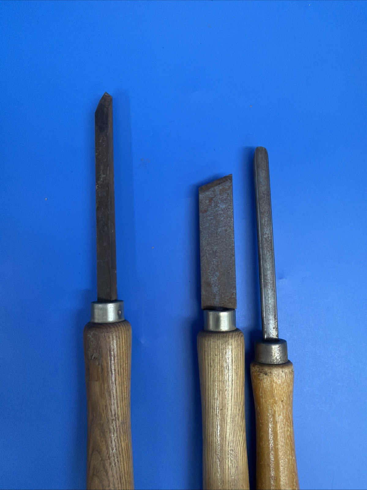 Lot of 10 Vintage Wood Lathe Turning Chisels Disston Porter USA Great Neck