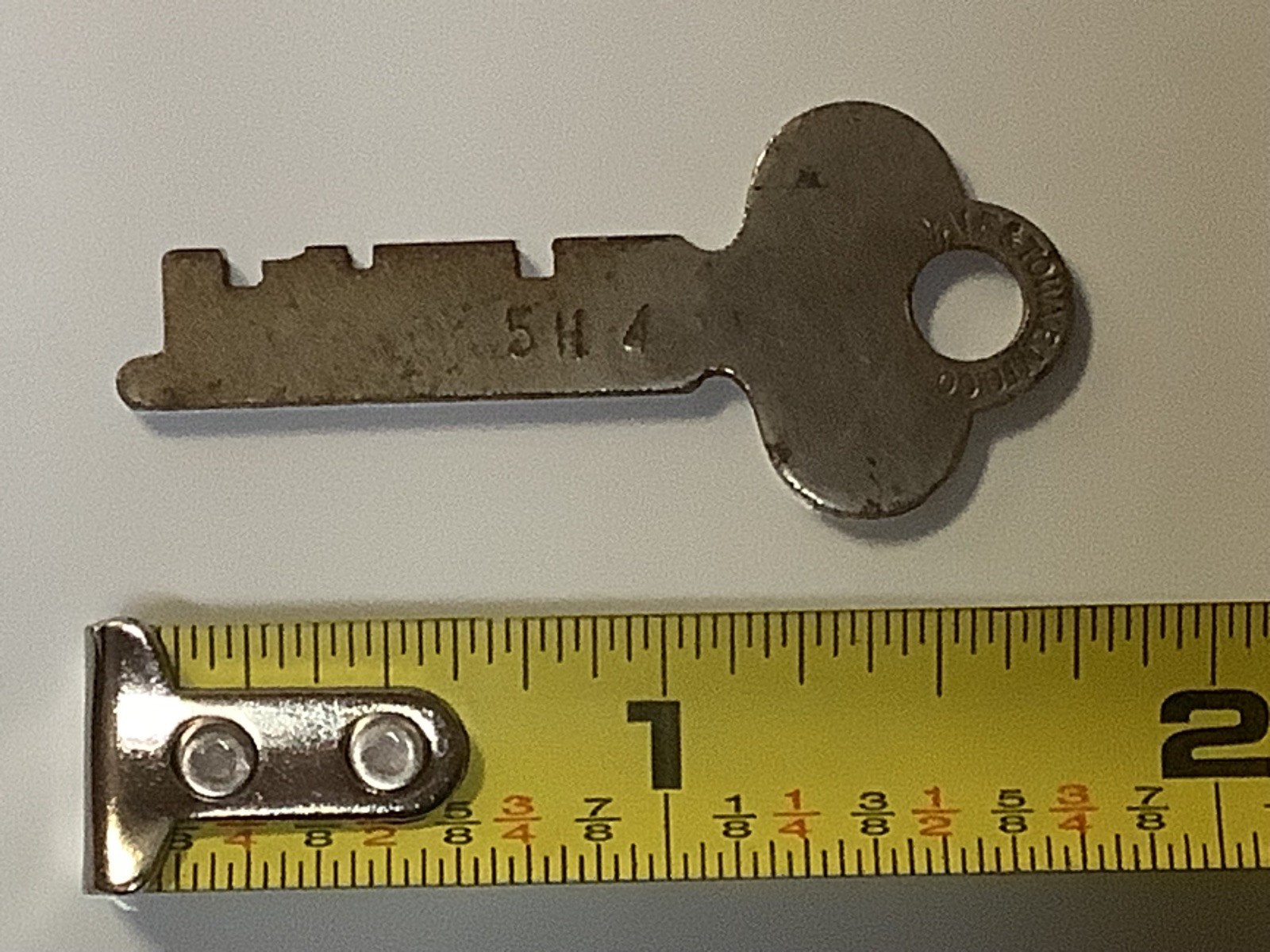 Vintage Yale & Towne Mfg Co Flat Skeleton Key Approx 1.75″ Long 5H4