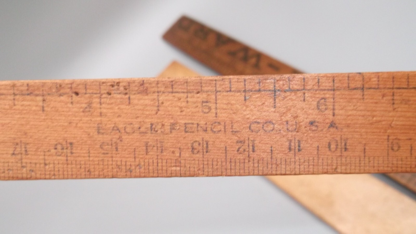Vintage Advertising Wood Rulers Lot (A&P, Dougherty-Ward, Eagle Pencil)