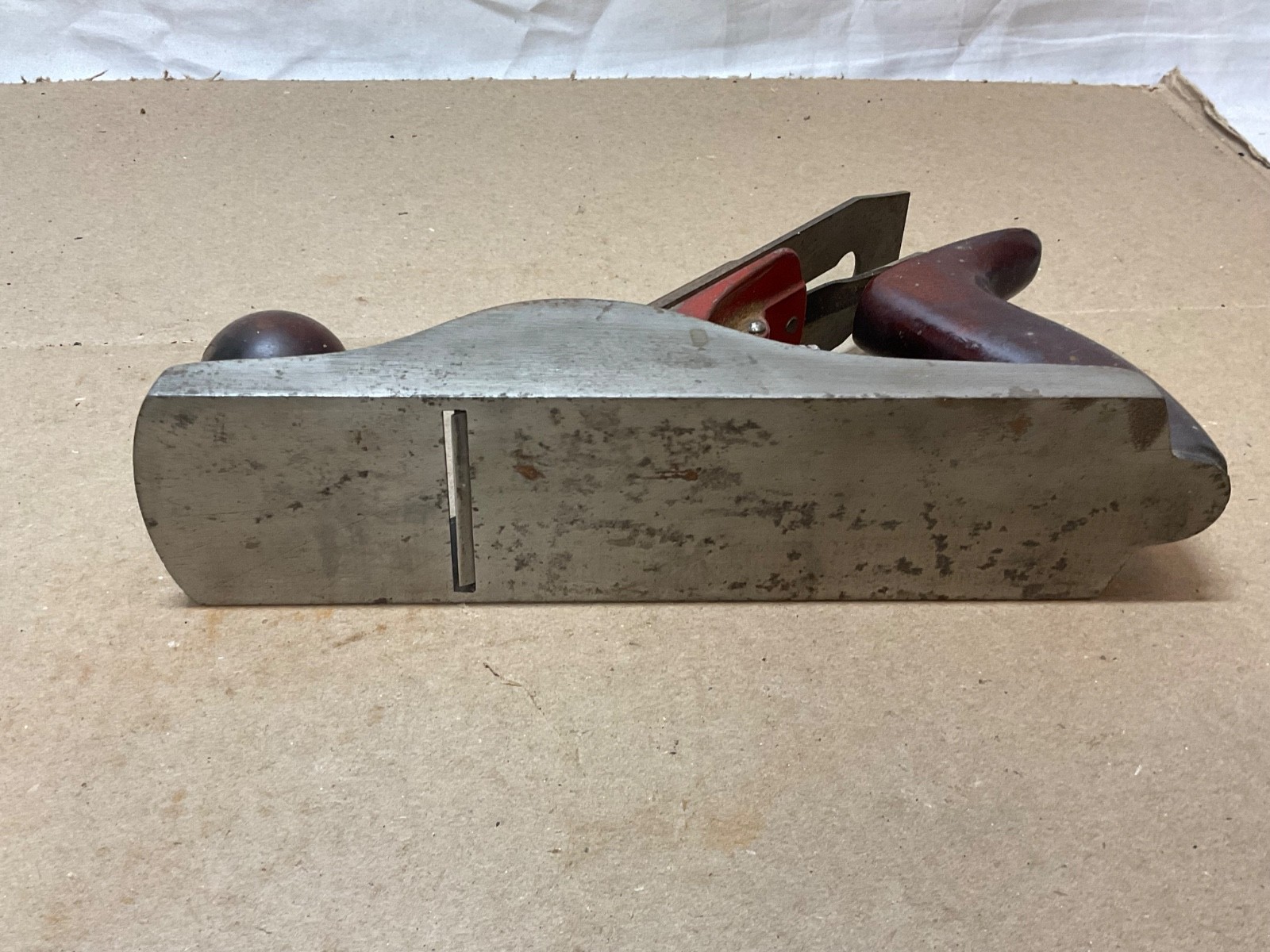 Antique Craftsman 10 Inch Wood Plane wavy sing song logo 1927-1929 before Sears