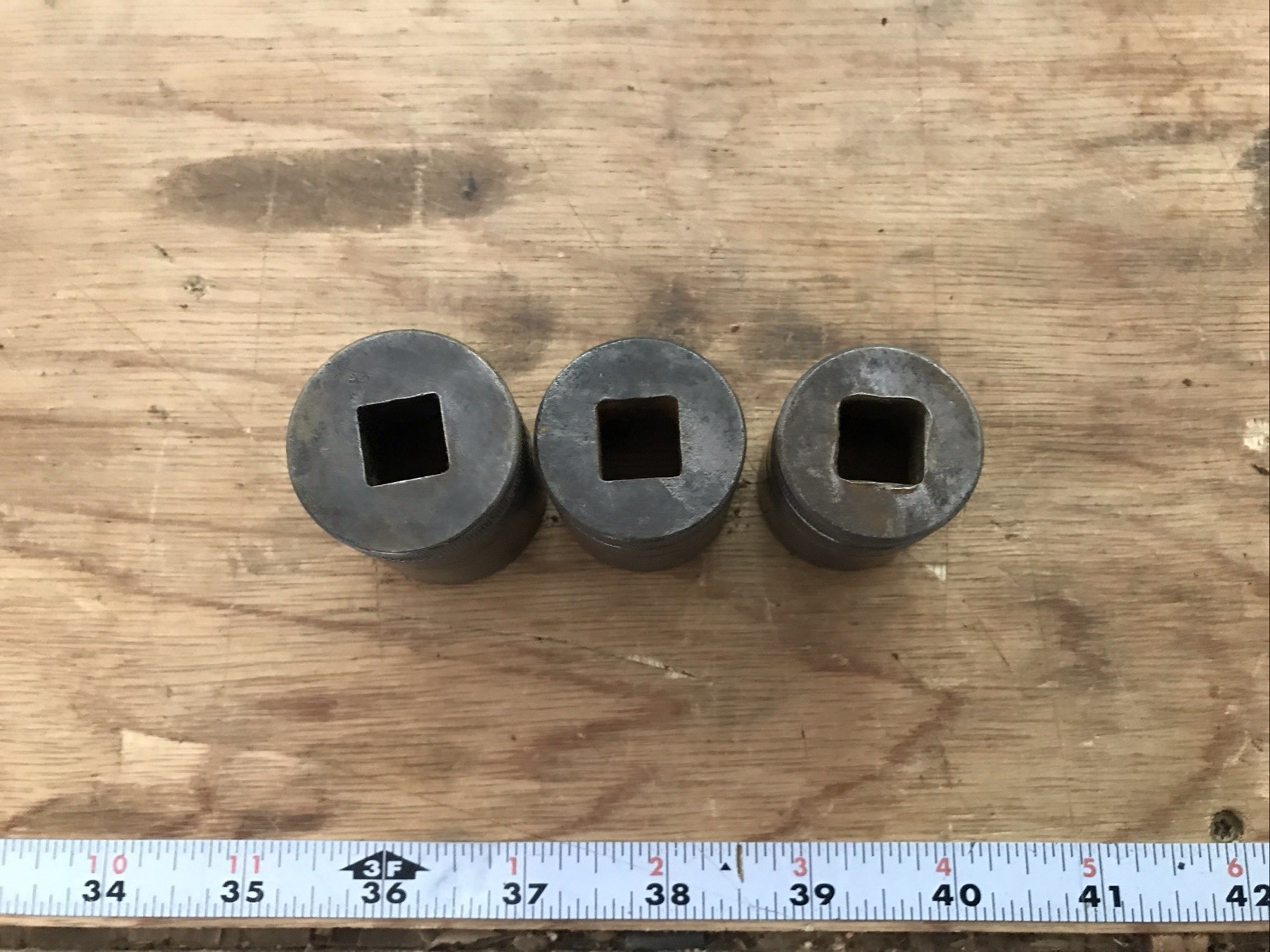 Vintage Craftsman USA lot Of 3 BE Series 15/16”, 1”, & 1-1/16” 12 Point 1/2” Dr