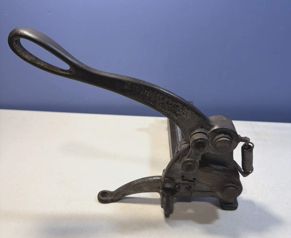 H.B. Rouse & Co. Chicago – Printer’s Tool Slug Cutter Cast Iron-Pat May 22, 1900