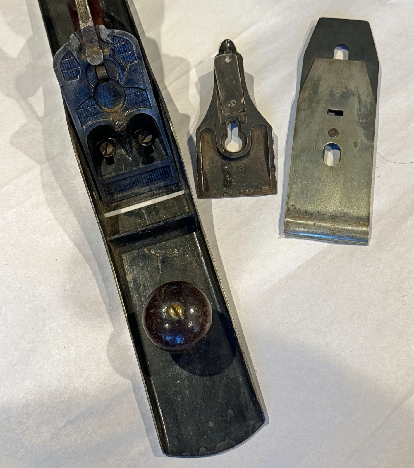 Vintage Corrugated Bottom Wood Plane Patent 1891 21.5” Long-flat Stanley Blade